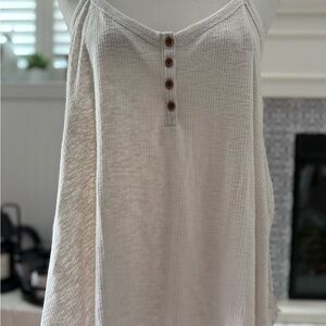 American Eagle Outfitters Cream Tank Top
